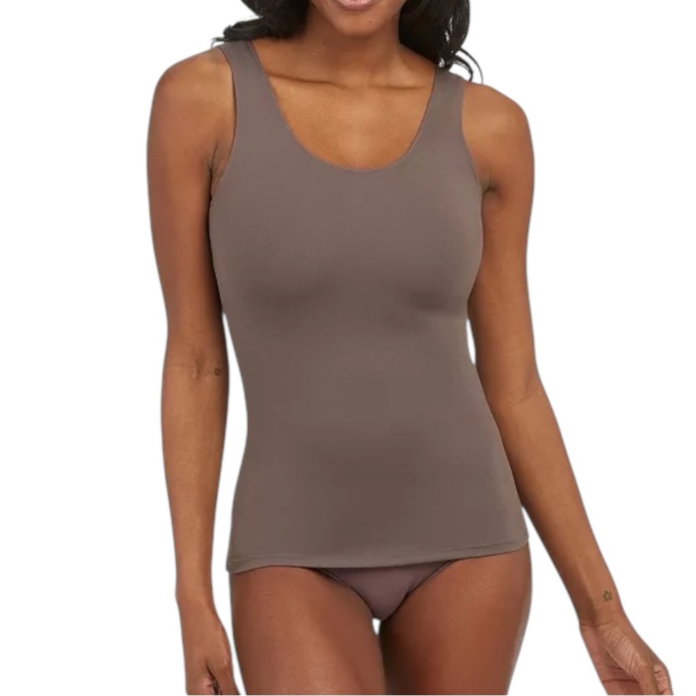 SPANX Hollywood Socialight Opaque Tank Top size 1X in Taupe Style 10318R